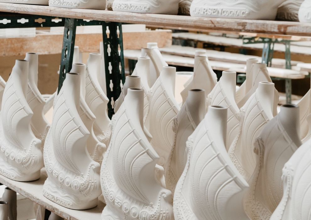 Pot à bougie Rebatchi en porcelaine | Artoria Limoges